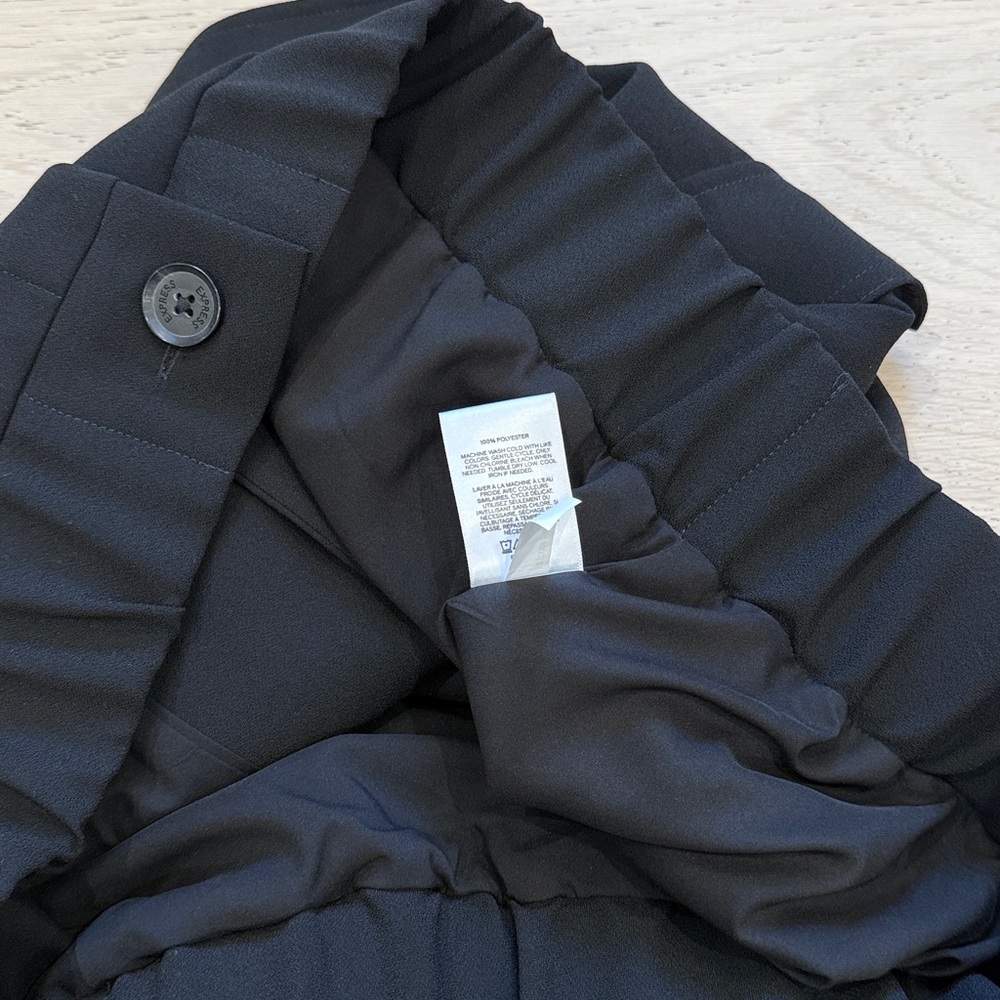 Express Button Down Front Pocket Jacket In Black … - image 5